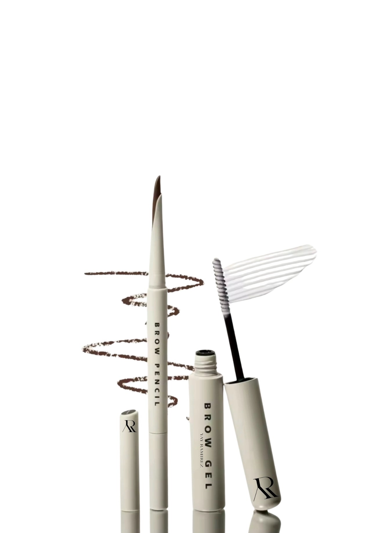Kit duo Lapiz, Suero de crecimiento cejas pestañas (Light Brown)